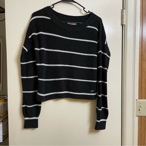 Black w/ White Stripes Hollister Sweater